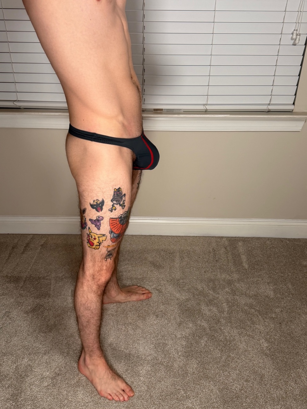 Men's Stretch Fit gray Thong Medium - Picture 2 of 3